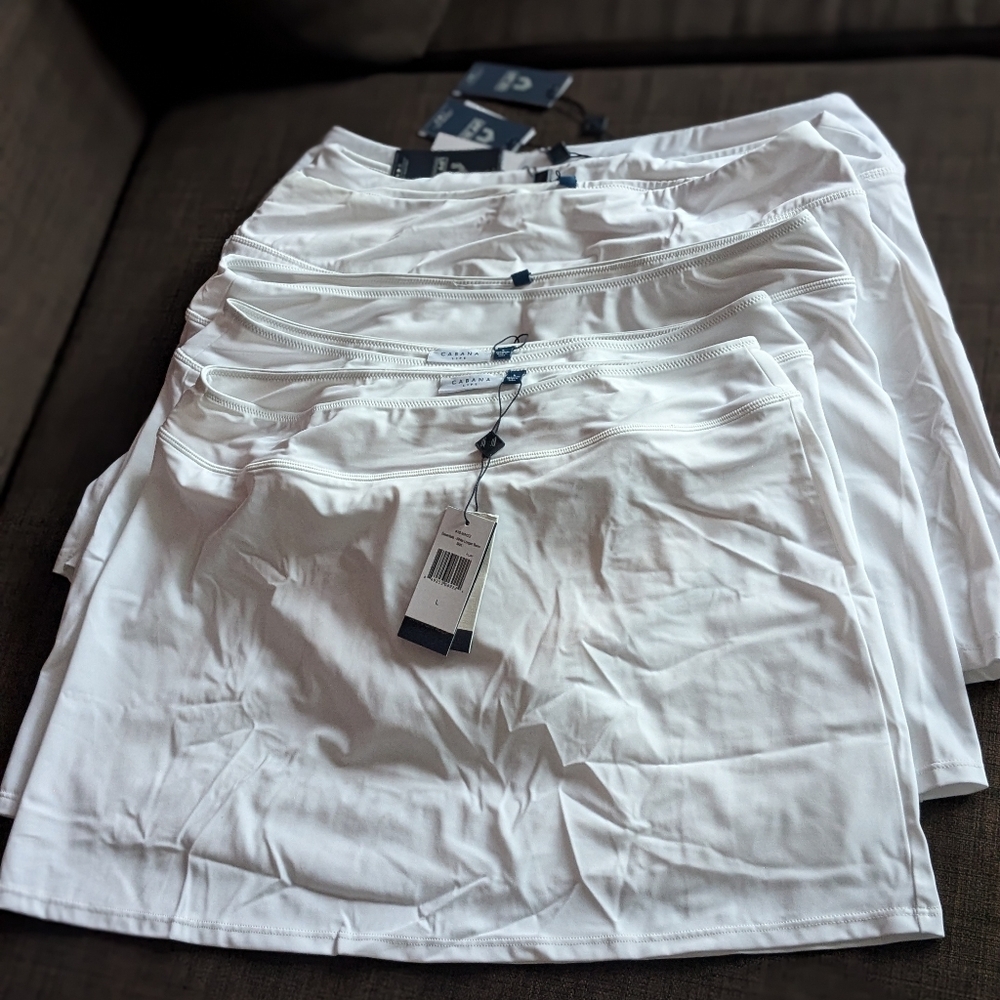 CABANA LIFE White Longer Swim Skirt UPF 50+UV protection - Essential - NEW - Picture 9 of 17